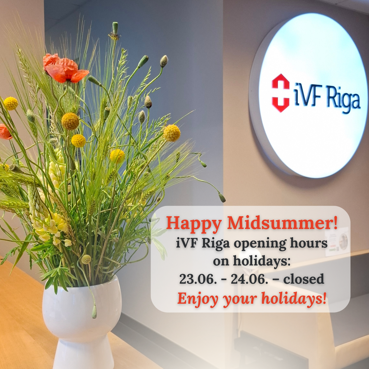iVF Riga Working Hours